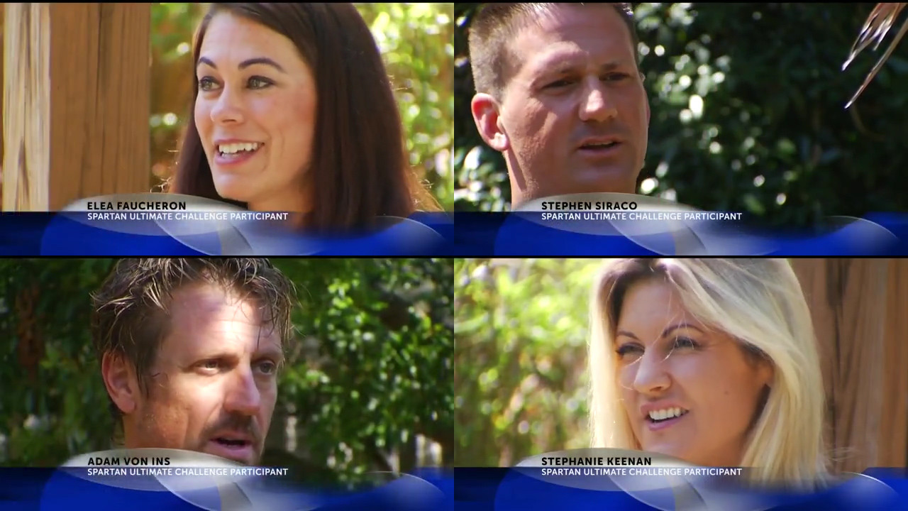 	Local Charleston Obstacle Race team interviewed by Charleston NBC New Channel 2 for Spartan Ultimate Team Challenge tv show. NBC interviews Stephen Paul Siraco, Stephanie Keenan, Elea Faucheron and Adam Von Ins.